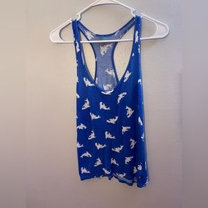 Beach shark Racerback tank top